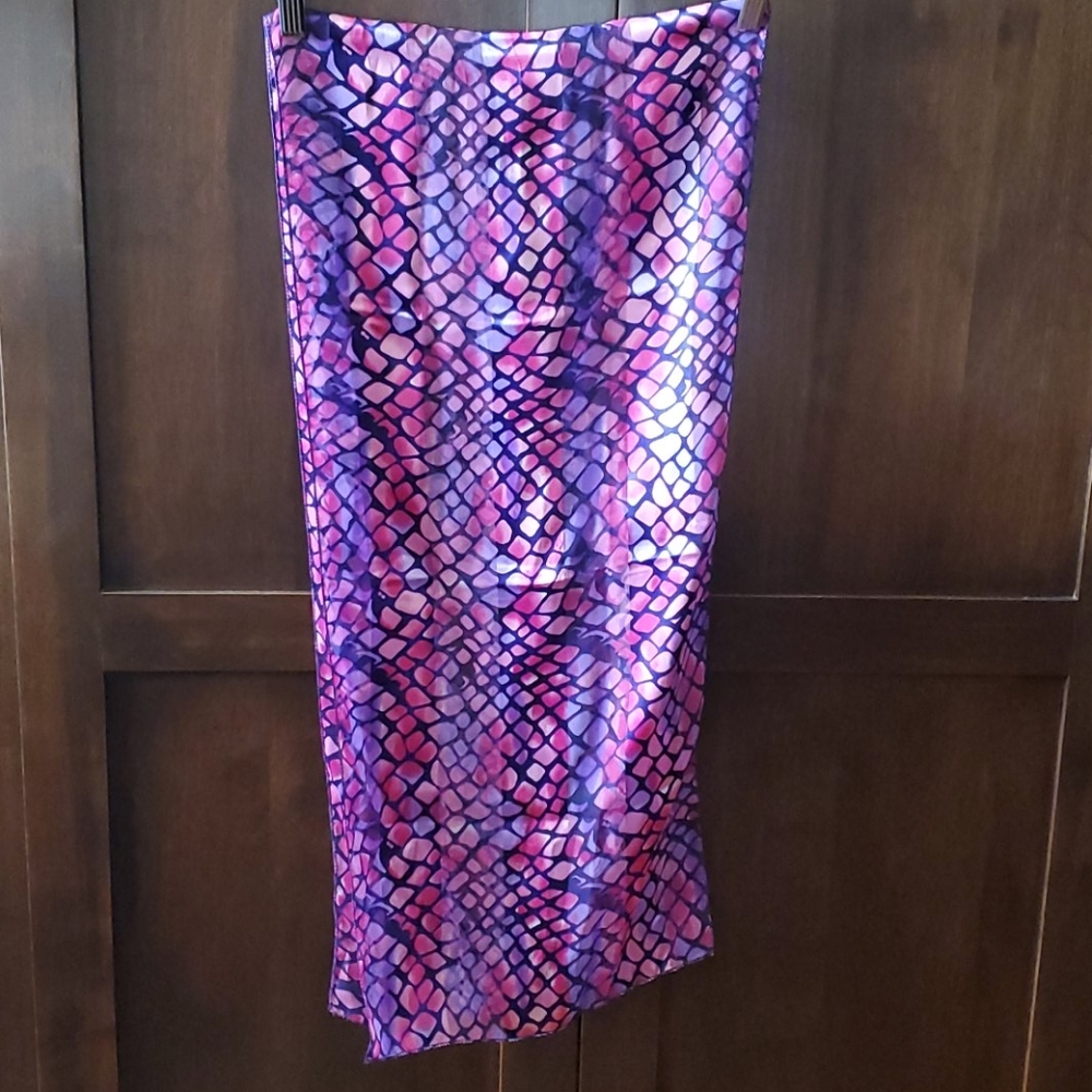 Hot pink and purple scarf